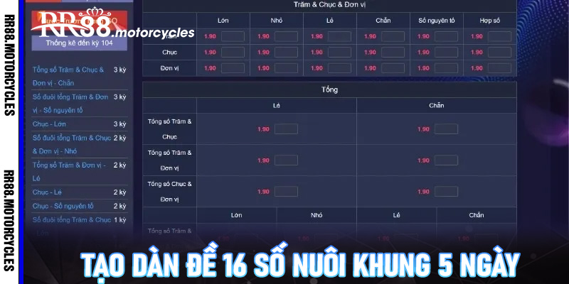 dàn đề 16